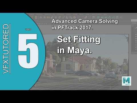 PFTrack 2017 Tutorial - Plus Level - Preview Video 5 - Set Fitting in Maya