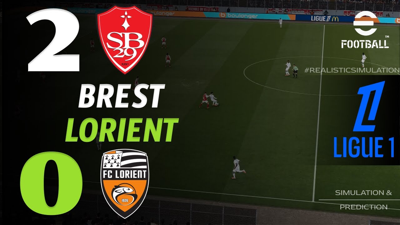 🔴 Résumé : Brest - Lorient 2 - 0 I HIGHLIGHTS | Ligue 1 2025/26 – aujourd'hui Efootball Pes21