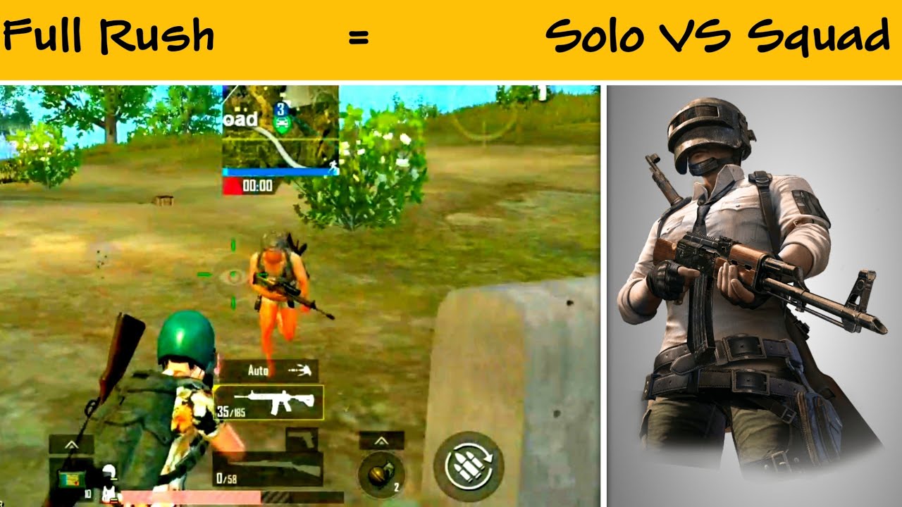 😤 Pubg mobile lite full squad rush solo VS squad ------- Dynamic Gamo ...