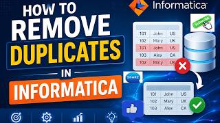How to remove duplicates in informatica