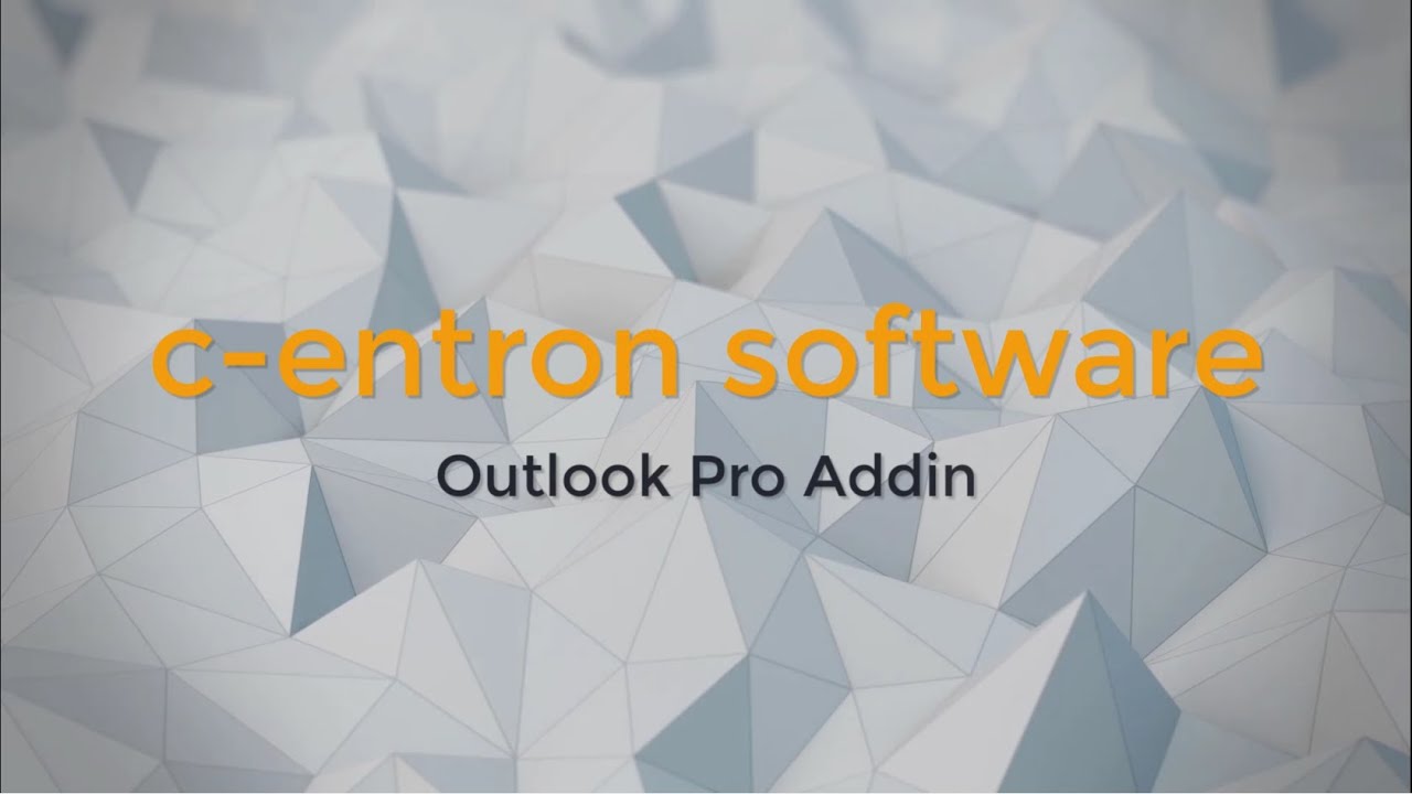 Outlook Pro Addin C entron ERP Software YouTube Outlook Pro Addin C entron ERP Software YouTube