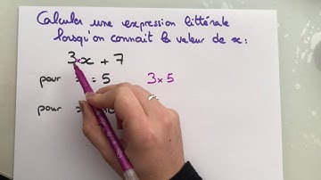 5eme - calculer une expression littérale lorsqu