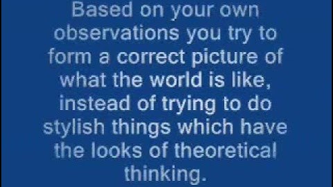 Good Quality Objective Thinking