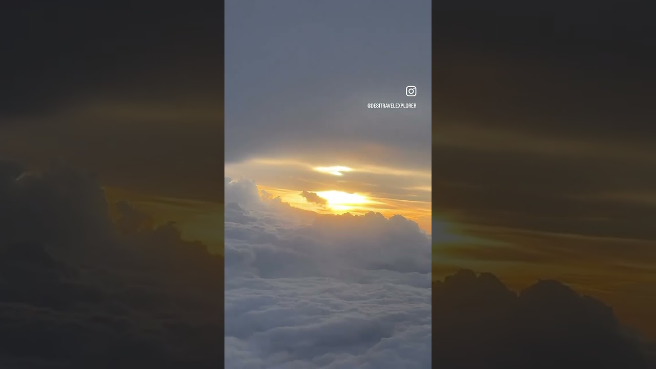 Capturing sunrise from above 😭 