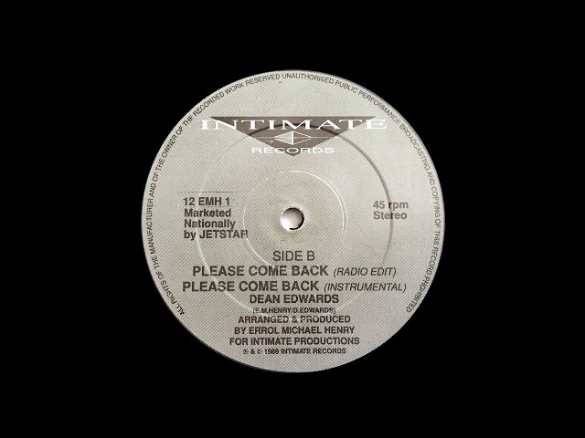 Dean Edwards - Please Come Back (Instrumental)