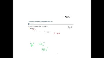 ALEKS - Counting the number of atoms in a formula unit - Example 1
