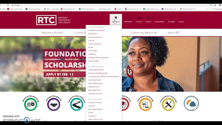 Navigating RTC Webpage