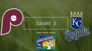 APBA baseball 1980 WS Gm 3