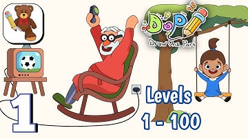 DOP: Draw One Part - Gameplay Walkthrough - All Levels 1 - 100 (Android,iOS)