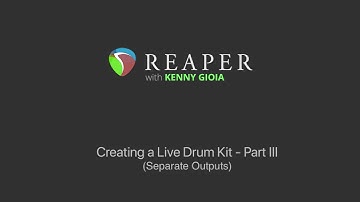 Creating a Live Drum Kit - Part III - Separate Outputs