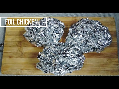 Video: Chicken With Rice And Vegetables In Foil - A Step By Step Recipe With A Photo