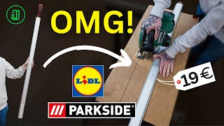 PARKSIDE GUIDE RAIL for 19 EUROS: THIS changes everything! | Jonas Winkler