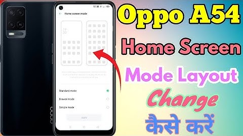 Oppo A54 Home Screen Mode Change Kaise Karen || How To Change Home Screen Layout Settings Kaise Kare