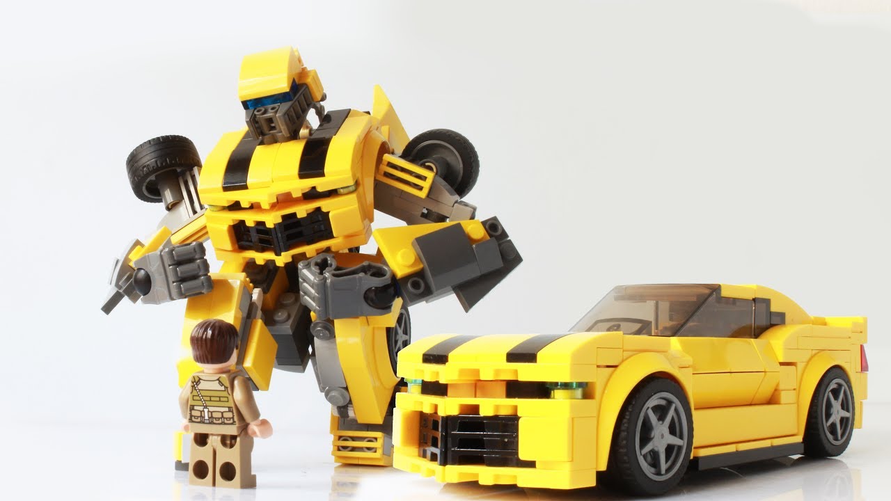 a Lego Transformers Bumblebee 