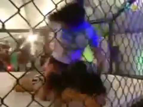 MMA INTERGENDER MATCH! Woman beats Man badly