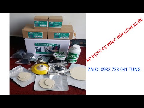 Video Bộ mài kính xước |Tẩy ố kính xe ô tô | Dung dịch tẩy ố... - youtube