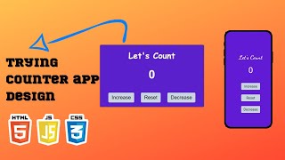 Counter App using HTML, CSS and JavaScript in 2023