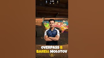 STEWIE2K EASY MOLOTOV FOR B RUSH OVERPASS | #cs2 #cs2smokes