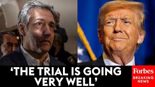 Trump Reacts After Michael Cohen Testimony In NYC Hush Money Trial