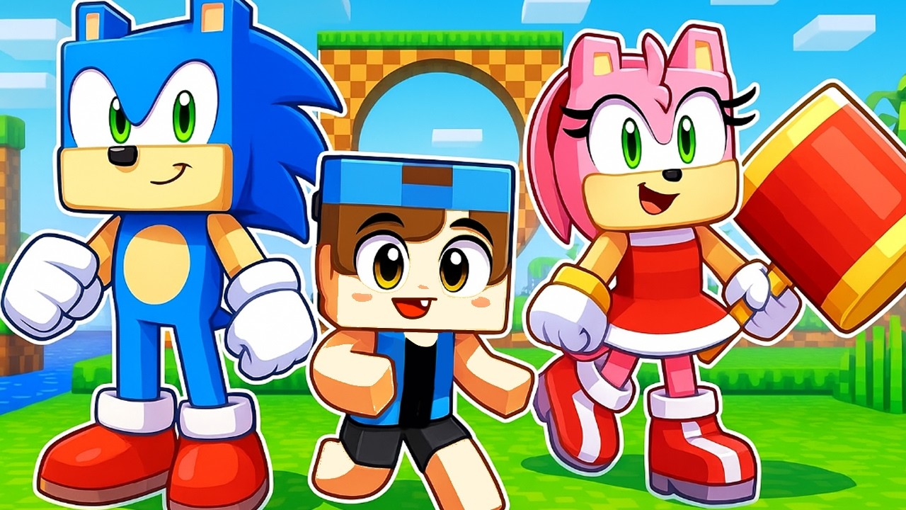 A FAMÍLIA de SONIC e AMY no Minecraft