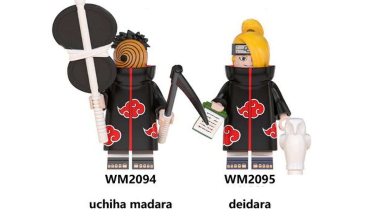 WM Bocks Brand Fake Lego Minifigure Naruto Tobi / Obito Uchiha and Deidara  