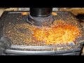 Removing Rust From A Cast Iron Wood Burning Stove & Polishing With Zebraline