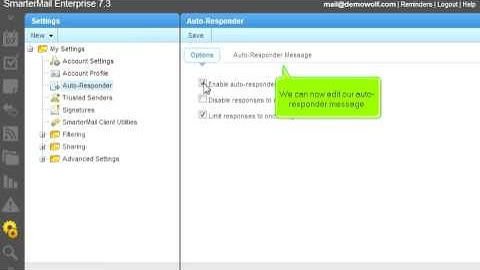 13. How to create an auto-responder in SmarterMail (www.LotSui.com)