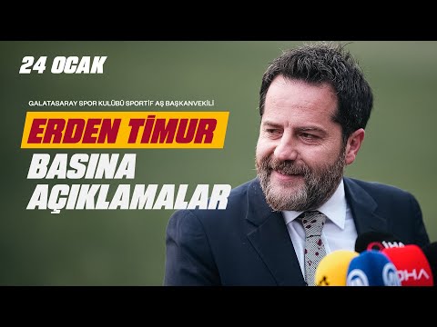 🔴 Galatasaray Sportif A.Ş. Başkanvekili Erden Timur, gündeme dair açıklamalarda bulundu