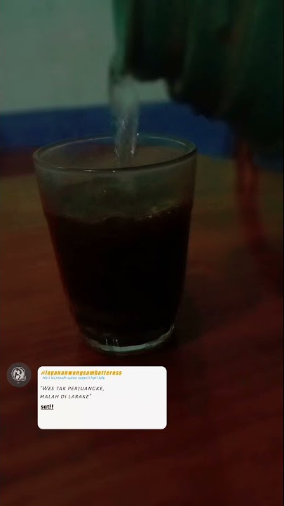 Story WhatsApp-Segelas kopi dengan kata kata yang ga berfaedah