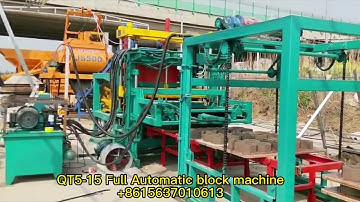 QT5-15 Full Automatic Concrete Hollow Block Making Machine/ Interlocking block making machine