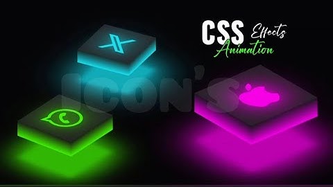 How to create a Ambient Light Effect | CSS 3D Glowing Icon Animation Effect #icon #videos #htmlcss