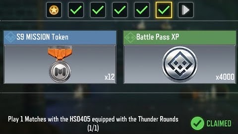 Call Of Duty Mobile Play 1 Match with the HSO405 equipped with the Thunder Rounds Task Complete