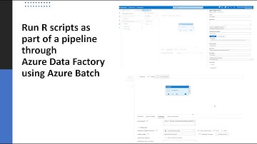 Run R scripts as part of a pipeline through Azure Data Factory using Azure Batch