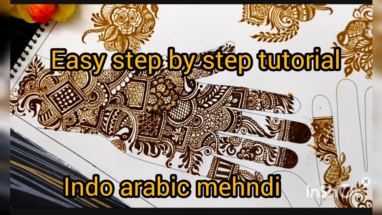 Arabic mehndi|बिल्कुल आसान तरीके से मेंहदी लगाना सीखे| #mehndi #henna #Sayyedheenaartist1