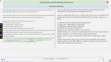 Chemistry Classification of elements and Periodicity...#SATHEE_ENGG #swayamprabha #engineeringexams