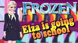 Frozen Games for Girls - Frozen queen Elsa school dress up - Game for girls screenshot 1