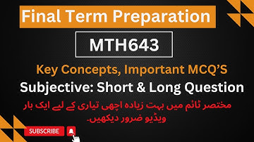Mth643 Final term Most Important Question Spring 2024|%100 mth643 final-term (MatLab)