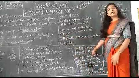 6th class social 1st lesson #Reading nd making maps#part 3