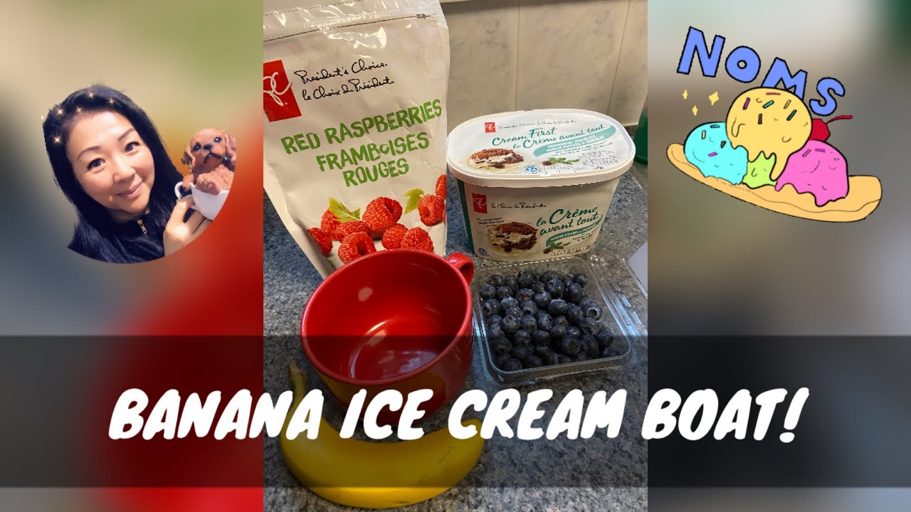 BANANA ICE CREAM BOAT 😋🍦 YouTube