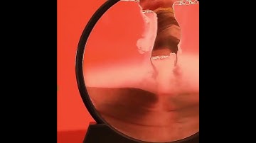 Tranh cát chảy chuyển động 3d hình tròn trang trí nhà cửa