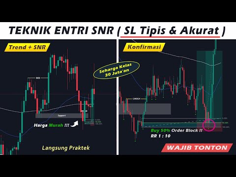 Cara Tetap Profit di Kondisi Sulit || Strategi Support Resistance + 50% Order Block SMC
