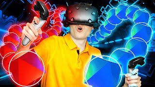 NEW World's MOST DIFFICULT Virtual Reality Rhythm Game (STUMPER VR Funny Gameplay) screenshot 1
