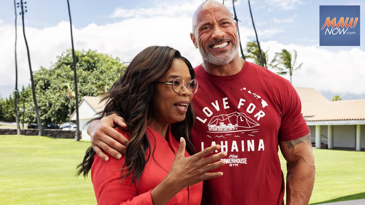 oprah-dwayne-johnson-launch-maui-support-fund-youtube