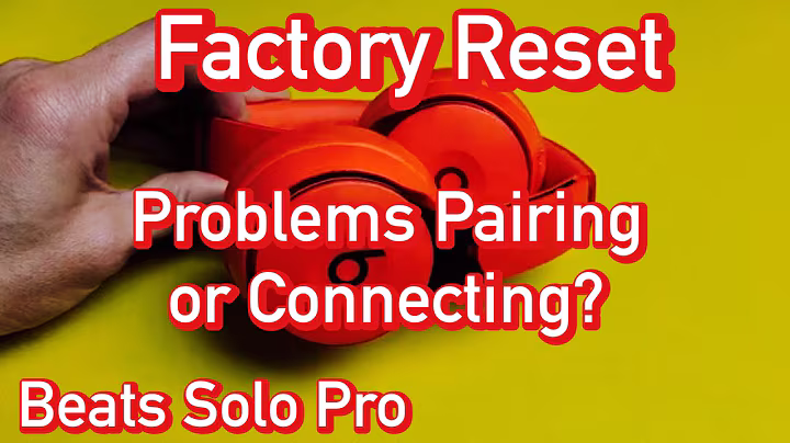 Beats Solo Pro: How to Factory Reset (trouble connecting or paring?) Fixed!