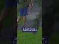 Golf ball keeps rolling down cart path 👀