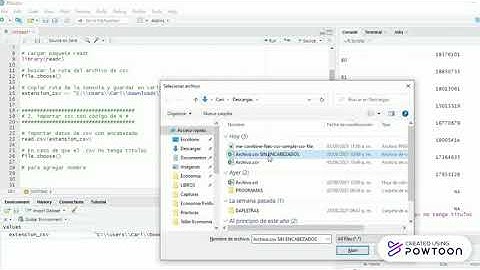 Importar archivos .csv a RStudio