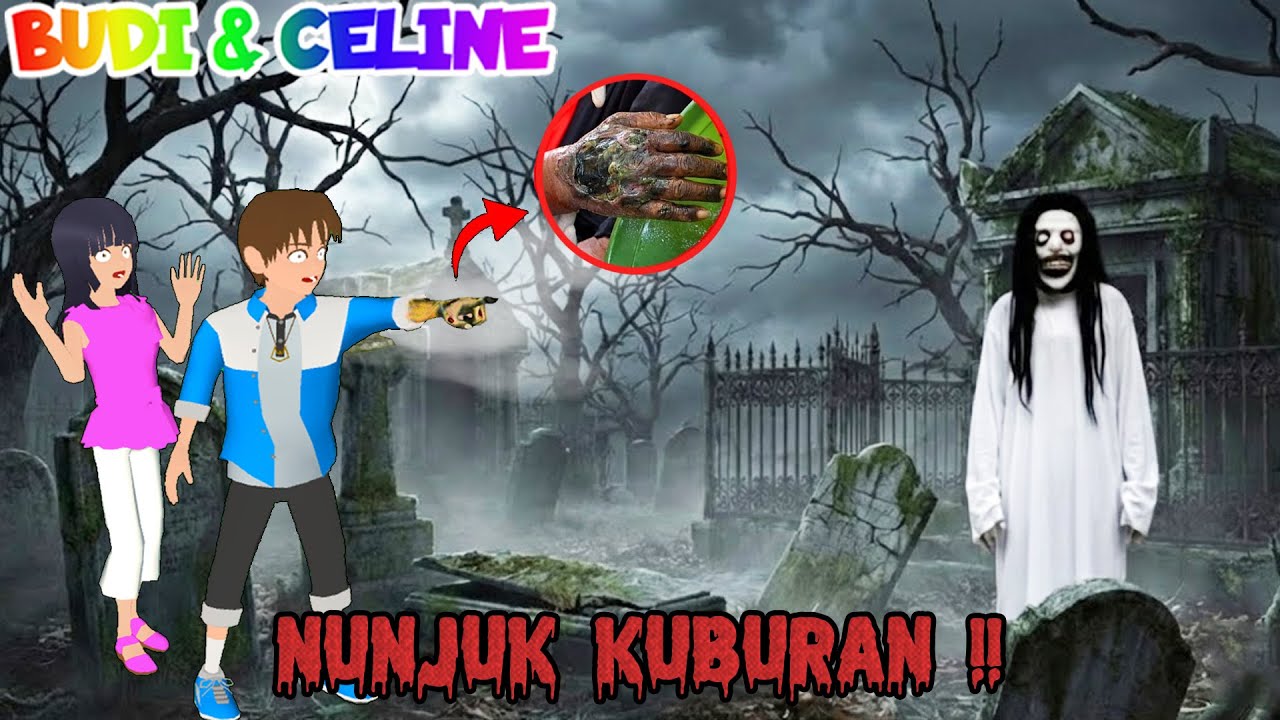 Jari Yuta Busuk Karena Nunjuk Kuburan😱 | Mio Celine Kaget DiTerror Hantu kuburan Sampai Rumah