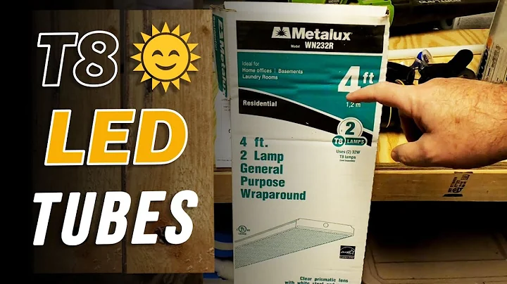 Changing the light bulbs in the garage - Metalux T8 Lamps - FEIT Electric 4ft LED Fluorescent Lamps