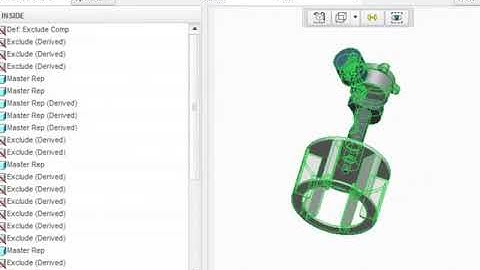 Tutorial  Defining Simplified Reps using the Component Chooser - Creo