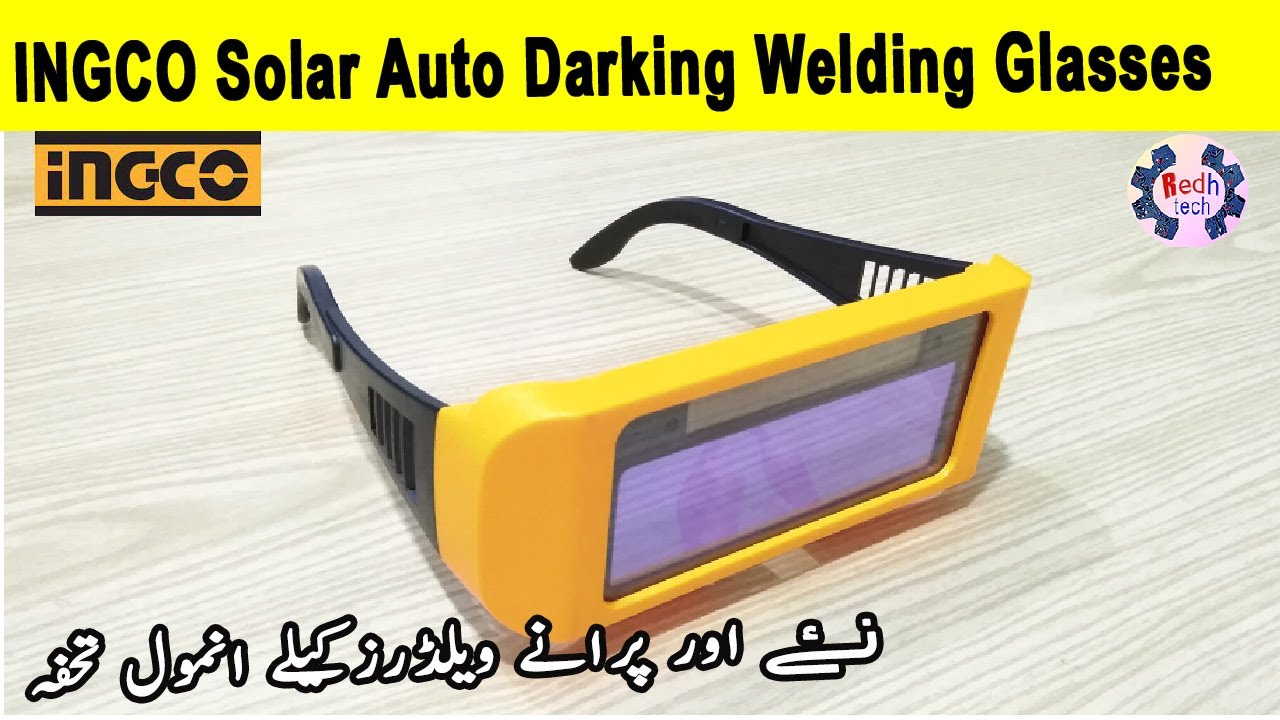INGCO Solar Auto Darkening Welding Glasses AHM 111 Unboxing Test In INGCO Solar Auto Darkening Welding Glasses AHM 111 Unboxing Test In